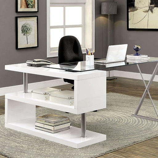 BRONWEN White Desk - Premium Desk from FOA East - Just $661.05! Shop now at Furniture Wholesale Plus  We are the best furniture store in Nashville, Hendersonville, Goodlettsville, Madison, Antioch, Mount Juliet, Lebanon, Gallatin, Springfield, Murfreesboro, Franklin, Brentwood