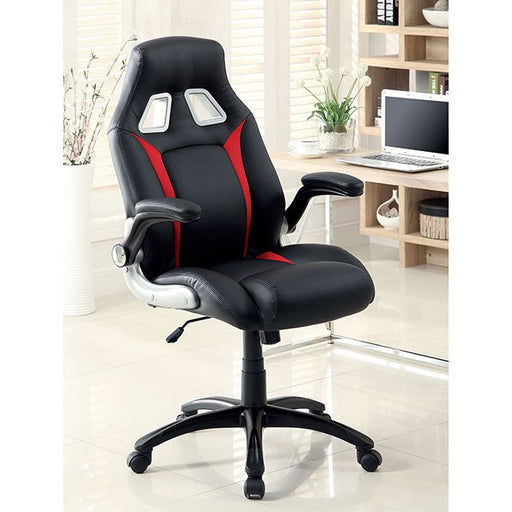 Argon Black/Silver/Red Office Chair - Premium Office Chair from FOA East - Just $212.55! Shop now at Furniture Wholesale Plus  We are the best furniture store in Nashville, Hendersonville, Goodlettsville, Madison, Antioch, Mount Juliet, Lebanon, Gallatin, Springfield, Murfreesboro, Franklin, Brentwood