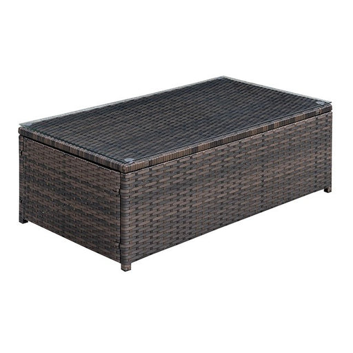 Ilona Brown/Beige Coffee Table - Premium Outdoor Seating from FOA East - Just $156! Shop now at Furniture Wholesale Plus  We are the best furniture store in Nashville, Hendersonville, Goodlettsville, Madison, Antioch, Mount Juliet, Lebanon, Gallatin, Springfield, Murfreesboro, Franklin, Brentwood