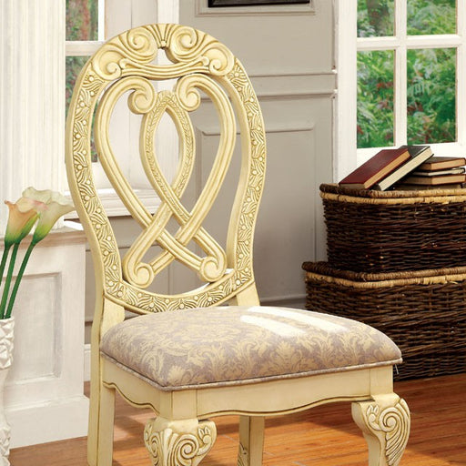 WYNDMERE Vintage White Side Chair (2/CTN) - Premium Dining Chair from FOA East - Just $822.90! Shop now at Furniture Wholesale Plus  We are the best furniture store in Nashville, Hendersonville, Goodlettsville, Madison, Antioch, Mount Juliet, Lebanon, Gallatin, Springfield, Murfreesboro, Franklin, Brentwood