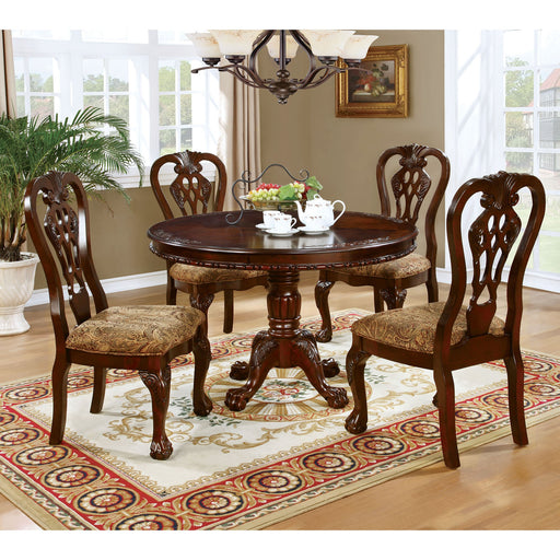 Elana Brown Cherry Round Dining Table - Premium Dining Table from FOA East - Just $466.05! Shop now at Furniture Wholesale Plus  We are the best furniture store in Nashville, Hendersonville, Goodlettsville, Madison, Antioch, Mount Juliet, Lebanon, Gallatin, Springfield, Murfreesboro, Franklin, Brentwood