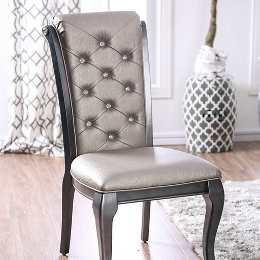 Amina Gray Side Chair (2/CTN) - Premium Dining Chair from FOA East - Just $292.50! Shop now at Furniture Wholesale Plus  We are the best furniture store in Nashville, Hendersonville, Goodlettsville, Madison, Antioch, Mount Juliet, Lebanon, Gallatin, Springfield, Murfreesboro, Franklin, Brentwood