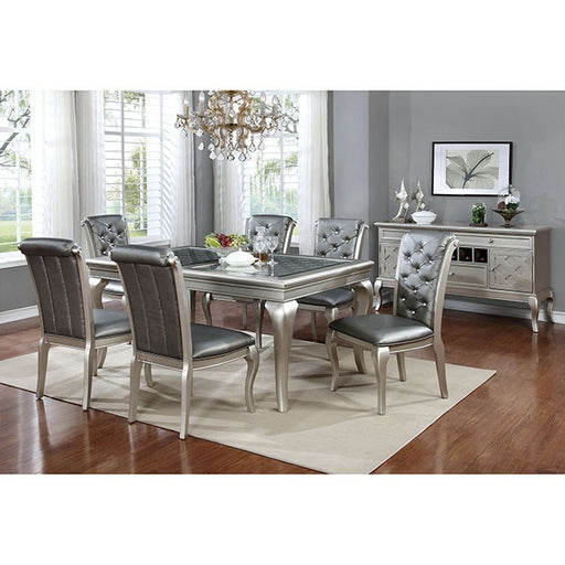 Amina Champagne 66" Dining Table - Premium Dining Table from FOA East - Just $583.05! Shop now at Furniture Wholesale Plus  We are the best furniture store in Nashville, Hendersonville, Goodlettsville, Madison, Antioch, Mount Juliet, Lebanon, Gallatin, Springfield, Murfreesboro, Franklin, Brentwood