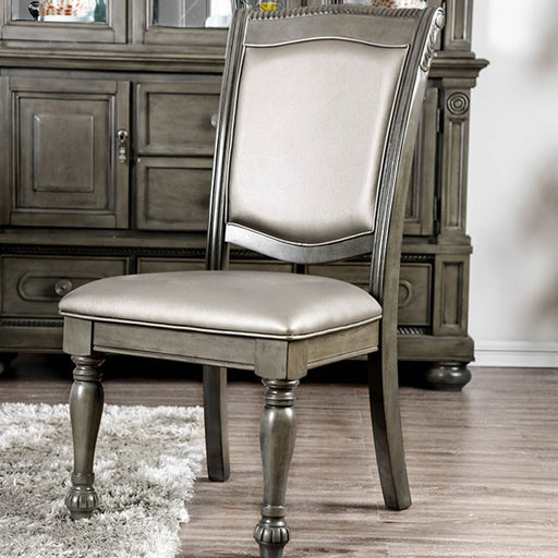 Alpena Gray Side Chair (2/CTN) - Premium Dining Chair from FOA East - Just $273! Shop now at Furniture Wholesale Plus  We are the best furniture store in Nashville, Hendersonville, Goodlettsville, Madison, Antioch, Mount Juliet, Lebanon, Gallatin, Springfield, Murfreesboro, Franklin, Brentwood