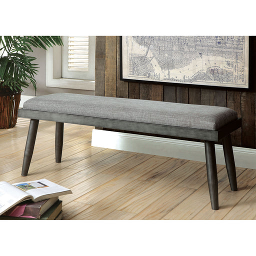 Vilhelm I Gray Bench - Premium Bench from FOA East - Just $222.30! Shop now at Furniture Wholesale Plus  We are the best furniture store in Nashville, Hendersonville, Goodlettsville, Madison, Antioch, Mount Juliet, Lebanon, Gallatin, Springfield, Murfreesboro, Franklin, Brentwood