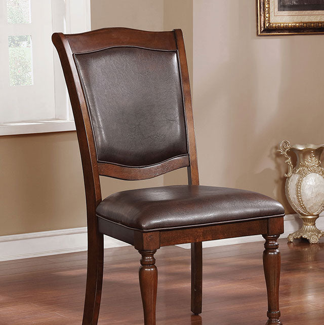 Sylvana Brown Cherry/Espresso Side Chair (2/CTN) - Premium Dining Chair from FOA East - Just $273! Shop now at Furniture Wholesale Plus  We are the best furniture store in Nashville, Hendersonville, Goodlettsville, Madison, Antioch, Mount Juliet, Lebanon, Gallatin, Springfield, Murfreesboro, Franklin, Brentwood