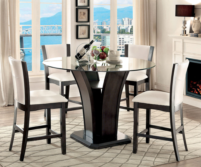 MANHATTAN III Gray/White Counter Ht. Chair - Premium Dining Chair from FOA East - Just $234! Shop now at Furniture Wholesale Plus  We are the best furniture store in Nashville, Hendersonville, Goodlettsville, Madison, Antioch, Mount Juliet, Lebanon, Gallatin, Springfield, Murfreesboro, Franklin, Brentwood