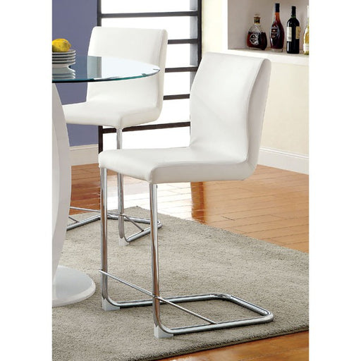 LODIA II White Counter Ht. Chair - Premium Dining Chair from FOA East - Just $292.50! Shop now at Furniture Wholesale Plus  We are the best furniture store in Nashville, Hendersonville, Goodlettsville, Madison, Antioch, Mount Juliet, Lebanon, Gallatin, Springfield, Murfreesboro, Franklin, Brentwood