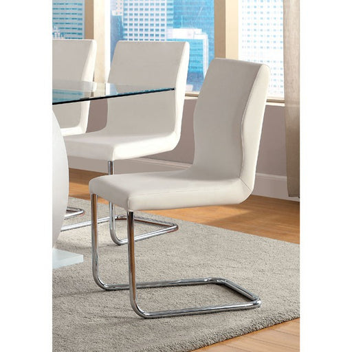 LODIA I White Side Chair - Premium Dining Chair from FOA East - Just $331.50! Shop now at Furniture Wholesale Plus  We are the best furniture store in Nashville, Hendersonville, Goodlettsville, Madison, Antioch, Mount Juliet, Lebanon, Gallatin, Springfield, Murfreesboro, Franklin, Brentwood