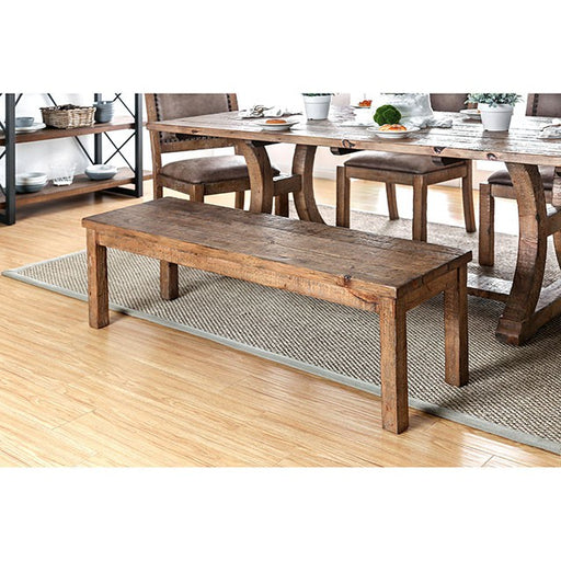 GIANNA Rustic Pine Wooden Bench - Premium Bench from FOA East - Just $351! Shop now at Furniture Wholesale Plus  We are the best furniture store in Nashville, Hendersonville, Goodlettsville, Madison, Antioch, Mount Juliet, Lebanon, Gallatin, Springfield, Murfreesboro, Franklin, Brentwood