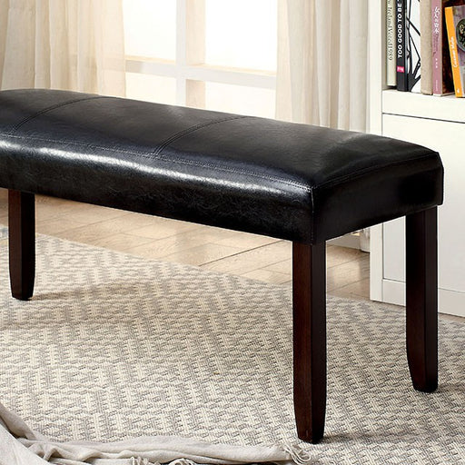 EMMONS I Dark Cherry/Espresso Bench - Premium Bench from FOA East - Just $228.15! Shop now at Furniture Wholesale Plus  We are the best furniture store in Nashville, Hendersonville, Goodlettsville, Madison, Antioch, Mount Juliet, Lebanon, Gallatin, Springfield, Murfreesboro, Franklin, Brentwood