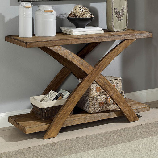 Bryanna Antique Light Oak Sofa Table - Premium Sofa Table from FOA East - Just $251.55! Shop now at Furniture Wholesale Plus  We are the best furniture store in Nashville, Hendersonville, Goodlettsville, Madison, Antioch, Mount Juliet, Lebanon, Gallatin, Springfield, Murfreesboro, Franklin, Brentwood