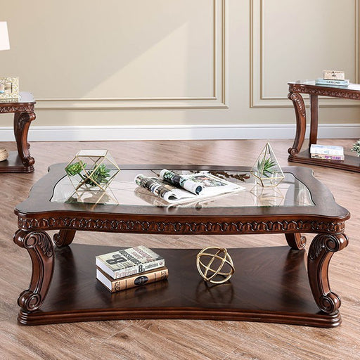 Walworth Dark Oak Coffee Table - Premium Cocktail Table from FOA East - Just $563.55! Shop now at Furniture Wholesale Plus  We are the best furniture store in Nashville, Hendersonville, Goodlettsville, Madison, Antioch, Mount Juliet, Lebanon, Gallatin, Springfield, Murfreesboro, Franklin, Brentwood