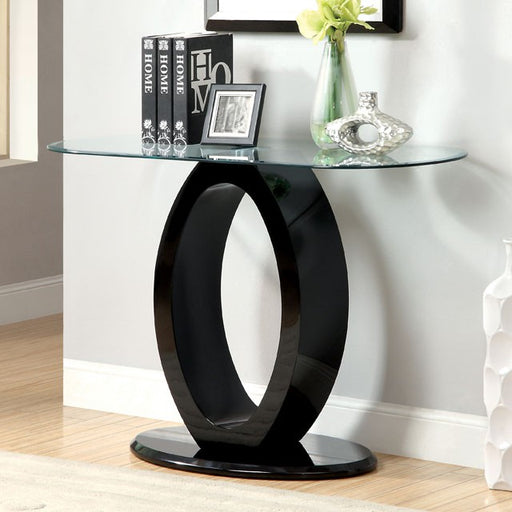 LODIA III Black Sofa Table, Black - Premium Sofa Table from FOA East - Just $349.05! Shop now at Furniture Wholesale Plus  We are the best furniture store in Nashville, Hendersonville, Goodlettsville, Madison, Antioch, Mount Juliet, Lebanon, Gallatin, Springfield, Murfreesboro, Franklin, Brentwood