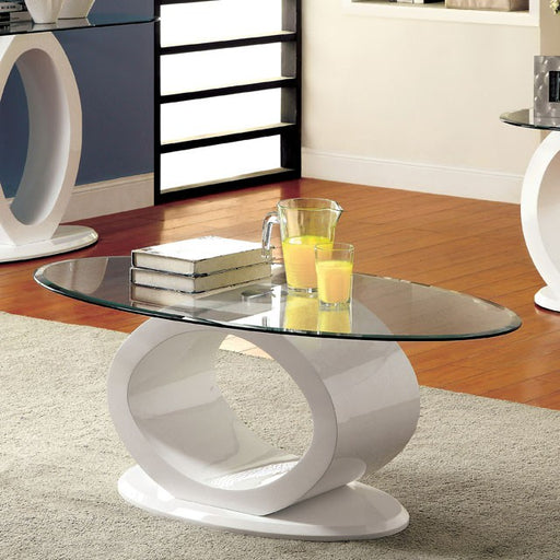 LODIA III White Coffee Table, White - Premium Cocktail Table from FOA East - Just $368.55! Shop now at Furniture Wholesale Plus  We are the best furniture store in Nashville, Hendersonville, Goodlettsville, Madison, Antioch, Mount Juliet, Lebanon, Gallatin, Springfield, Murfreesboro, Franklin, Brentwood