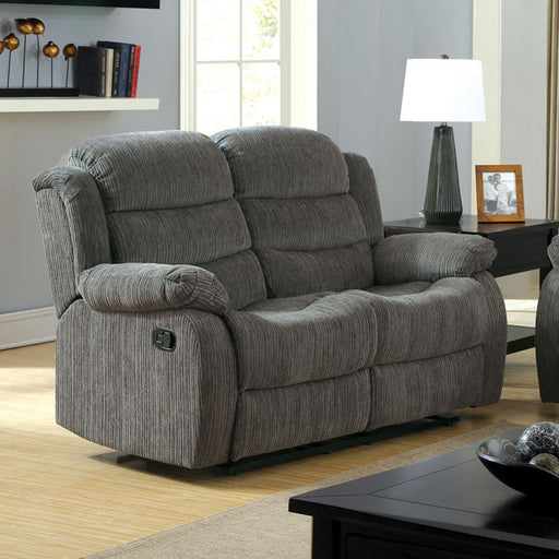 MILLVILLE Gray Love Seat w/ 2 Recliners - Premium Loveseat from FOA East - Just $791.70! Shop now at Furniture Wholesale Plus  We are the best furniture store in Nashville, Hendersonville, Goodlettsville, Madison, Antioch, Mount Juliet, Lebanon, Gallatin, Springfield, Murfreesboro, Franklin, Brentwood