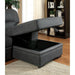 ALCESTER Graphite Sectional w/ Sleeper, Graphite - Premium Sleeper from FOA East - Just $1558.05! Shop now at Furniture Wholesale Plus  We are the best furniture store in Nashville, Hendersonville, Goodlettsville, Madison, Antioch, Mount Juliet, Lebanon, Gallatin, Springfield, Murfreesboro, Franklin, Brentwood