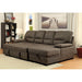 ALCESTER Brown Sectional w/ Sleeper, Ash Brown - Premium Sleeper from FOA East - Just $1558.05! Shop now at Furniture Wholesale Plus  We are the best furniture store in Nashville, Hendersonville, Goodlettsville, Madison, Antioch, Mount Juliet, Lebanon, Gallatin, Springfield, Murfreesboro, Franklin, Brentwood