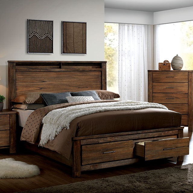 ELKTON Oak QUEEN BED - Premium Bed from FOA East - Just $641.55! Shop now at Furniture Wholesale Plus  We are the best furniture store in Nashville, Hendersonville, Goodlettsville, Madison, Antioch, Mount Juliet, Lebanon, Gallatin, Springfield, Murfreesboro, Franklin, Brentwood