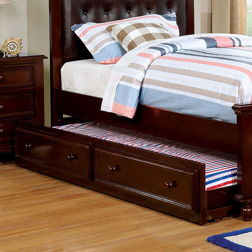 OLIVIA Trundle, Dark Walnut - Premium Trundle from FOA East - Just $222.30! Shop now at Furniture Wholesale Plus  We are the best furniture store in Nashville, Hendersonville, Goodlettsville, Madison, Antioch, Mount Juliet, Lebanon, Gallatin, Springfield, Murfreesboro, Franklin, Brentwood