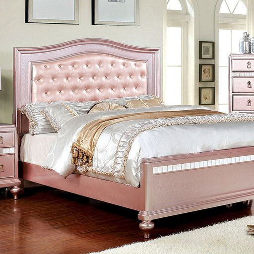 Ariston Rose Gold Queen Bed - Premium Bed from FOA East - Just $583.05! Shop now at Furniture Wholesale Plus  We are the best furniture store in Nashville, Hendersonville, Goodlettsville, Madison, Antioch, Mount Juliet, Lebanon, Gallatin, Springfield, Murfreesboro, Franklin, Brentwood