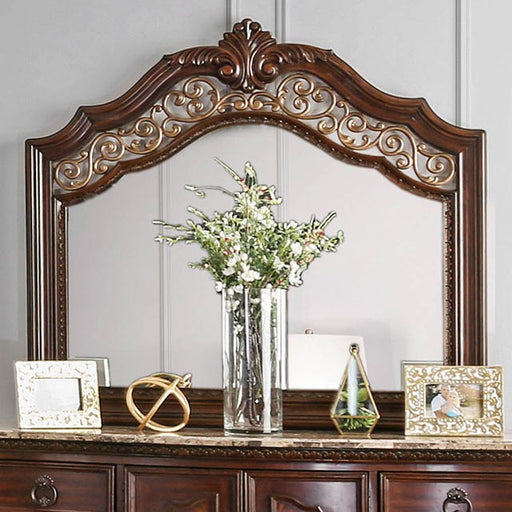 Menodora Brown Cherry Mirror - Premium Mirror from FOA East - Just $292.50! Shop now at Furniture Wholesale Plus  We are the best furniture store in Nashville, Hendersonville, Goodlettsville, Madison, Antioch, Mount Juliet, Lebanon, Gallatin, Springfield, Murfreesboro, Franklin, Brentwood