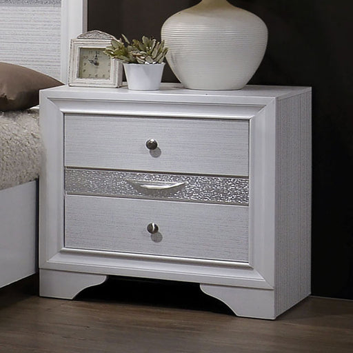 Chrissy White Night Stand - Premium Nightstand from FOA East - Just $175.50! Shop now at Furniture Wholesale Plus  We are the best furniture store in Nashville, Hendersonville, Goodlettsville, Madison, Antioch, Mount Juliet, Lebanon, Gallatin, Springfield, Murfreesboro, Franklin, Brentwood