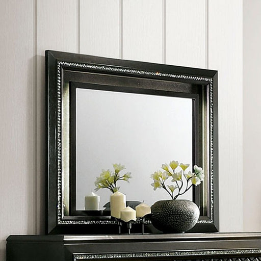 Demetria Metallic Gray Mirror - Premium Mirror from FOA East - Just $253.50! Shop now at Furniture Wholesale Plus  We are the best furniture store in Nashville, Hendersonville, Goodlettsville, Madison, Antioch, Mount Juliet, Lebanon, Gallatin, Springfield, Murfreesboro, Franklin, Brentwood