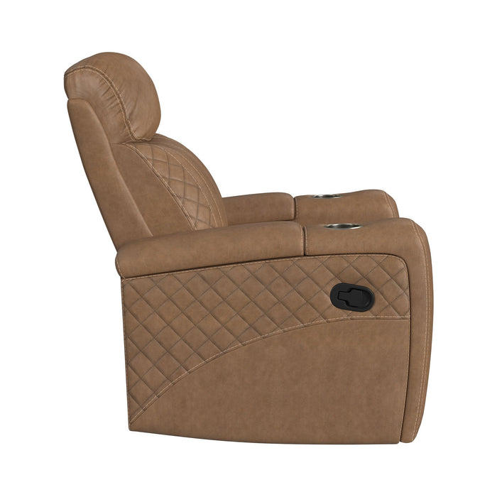 Side Kick - Recliner With Cupholders And White Led Light - Simba Saddle – Reclining Chairs by Elements International at Furniture Wholesale Plus , Nashville furniture store