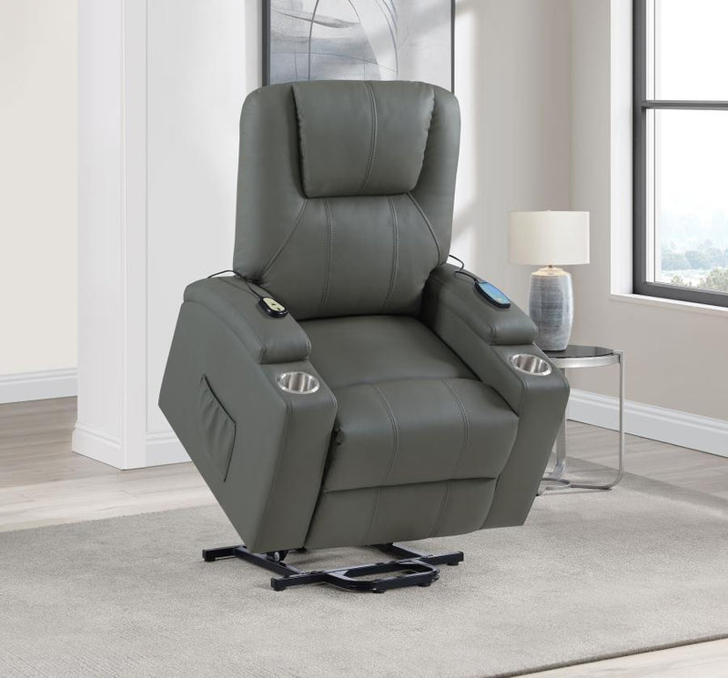 Armstrong - Upholstered Power Lift Massage Recliner – Lift Chairs by Coaster Fine Furniture at Furniture Wholesale Plus , Nashville furniture store