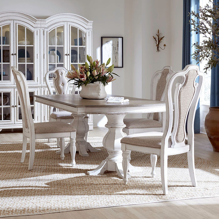 Magnolia Manor - Double Pedestal Table Set – 5 Piece Dining Room Sets by Liberty Furniture at Furniture Wholesale Plus , Nashville furniture store