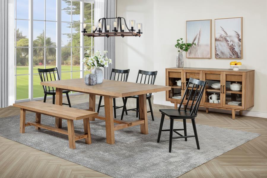 Middleton - Extension Leaf Dining Set – 6 Piece Dining Room Sets by Coaster Fine Furniture at Furniture Wholesale Plus , Nashville furniture store
