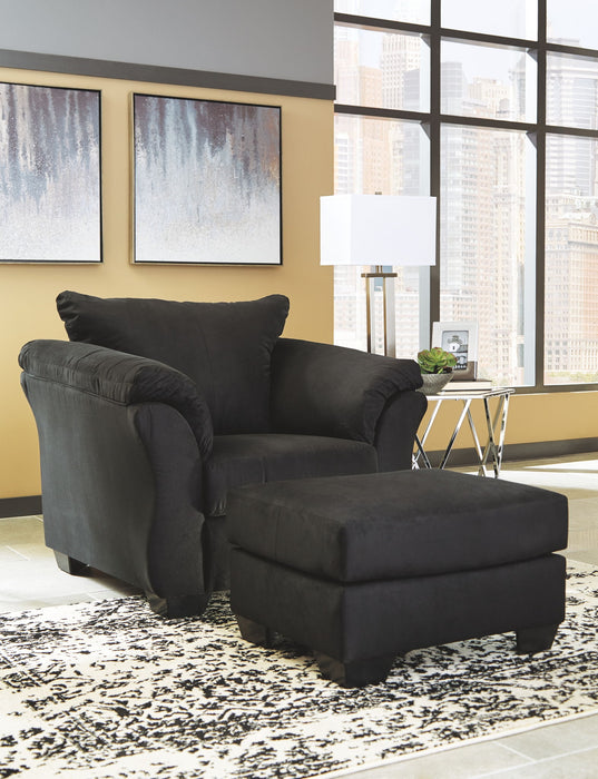 Darcy - Chair With Ottoman – Stationary Chair & Ottoman by Signature Design by Ashley® at Furniture Wholesale Plus , Nashville furniture store