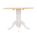 Allison - Round Drop Leaf Extension Dining Table - White - Premium Dining Tables with Extensions from CoasterEveryday - Just $249! Shop now at Furniture Wholesale Plus  We are the best furniture store in Nashville, Hendersonville, Goodlettsville, Madison, Antioch, Mount Juliet, Lebanon, Gallatin, Springfield, Murfreesboro, Franklin, Brentwood