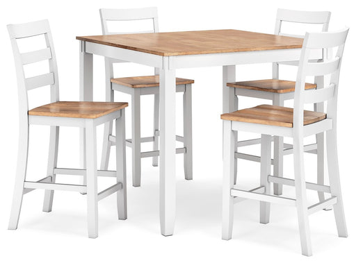 Gesthaven - Dining Room Counter Table Set – 5 Piece Dining Room Sets by Signature Design by Ashley® at Furniture Wholesale Plus , Nashville furniture store