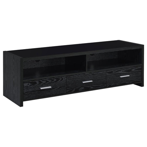 Alton - 3-drawer Black Oak TV Console - Premium TV Stands from CoasterEssence - Just $299! Shop now at Furniture Wholesale Plus  We are the best furniture store in Nashville, Hendersonville, Goodlettsville, Madison, Antioch, Mount Juliet, Lebanon, Gallatin, Springfield, Murfreesboro, Franklin, Brentwood