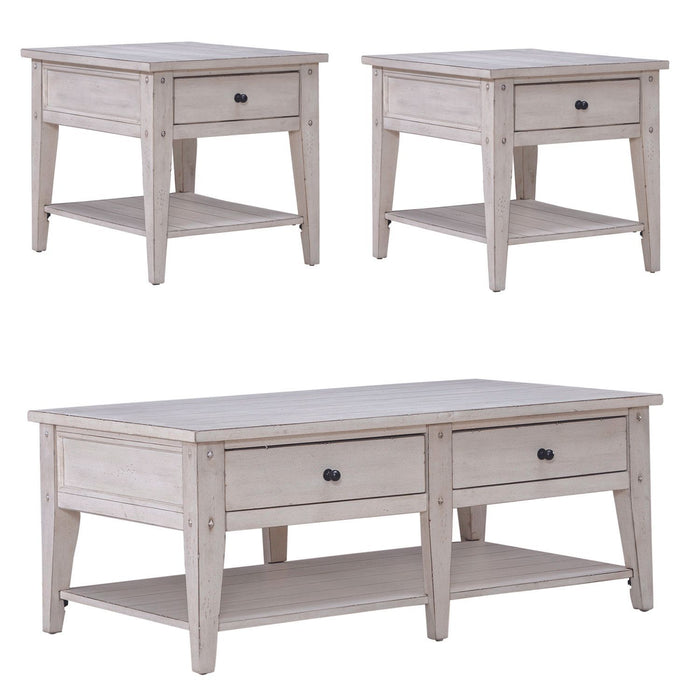 Lake House - 3 Piece Set (1-Cocktail 2-End Tables) – Table Sets by Liberty Furniture at Furniture Wholesale Plus , Nashville furniture store