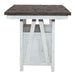 Farmhouse - Gathering Table - Two Tone White / Wood Tone – Counter Tables by Liberty Furniture at Furniture Wholesale Plus , Nashville furniture store