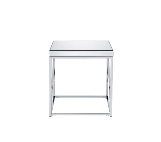 Evelyn - Mirror Top End Table - Silver – End Tables by Steve Silver Furniture at Furniture Wholesale Plus , Nashville furniture store