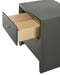 Denker - Nightstand - Gun Metal – Accent Nightstands by Crown Mark at Furniture Wholesale Plus , Nashville furniture store