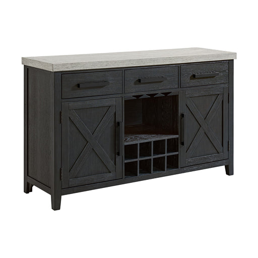 Axel - Server - Light Gray / Espresso – Servers by Elements International at Furniture Wholesale Plus , Nashville furniture store