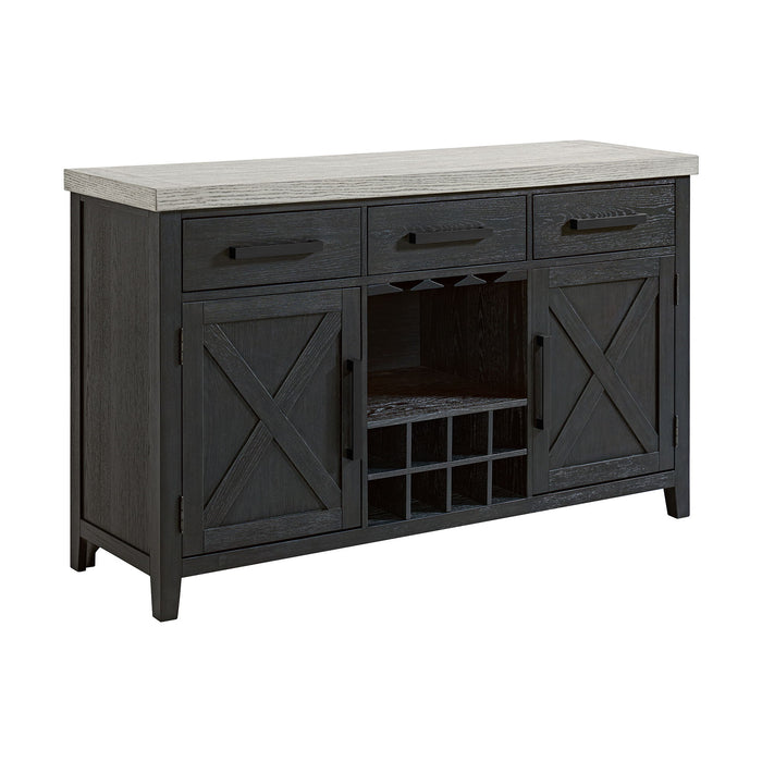 Axel - Server - Light Gray / Espresso – Servers by Elements International at Furniture Wholesale Plus , Nashville furniture store