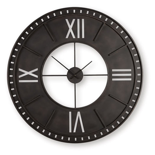 Lytle - Wall Clock - Antique Brown – Wall Clocks by Signature Design by Ashley® at Furniture Wholesale Plus , Nashville furniture store