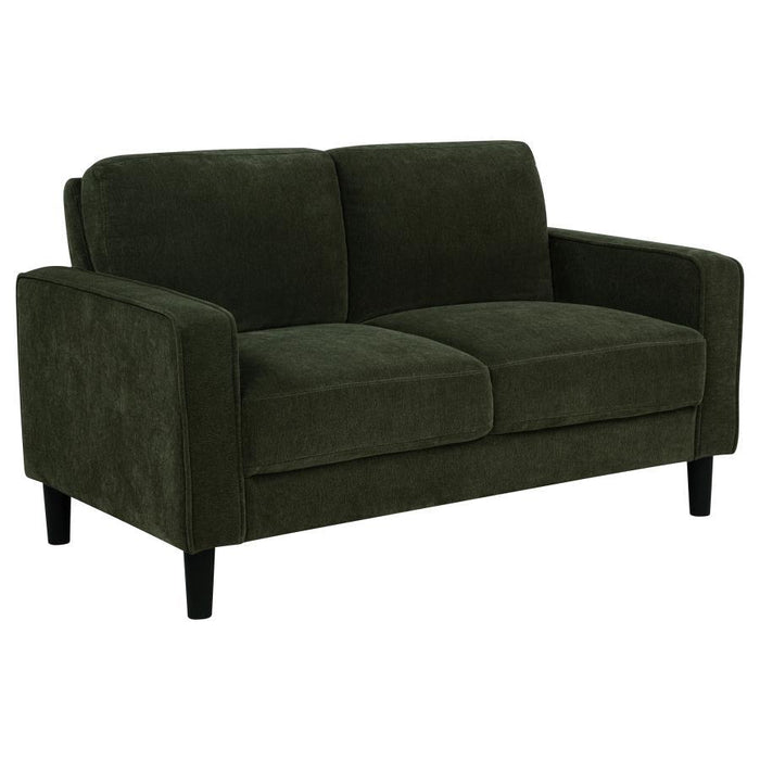 Ruth - Upholstered Track Arm Loveseat – Stationary Loveseats by Coaster Fine Furniture at Furniture Wholesale Plus , Nashville furniture store