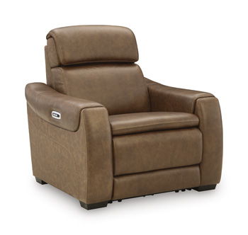Mod Media - Power Recliner With Adjustable Headrest - Saddle – Reclining Chairs by Signature Design by Ashley® at Furniture Wholesale Plus , Nashville furniture store