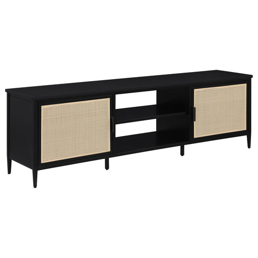 Amherst - 2-Door 70" Metal TV Stand Media Console - Black - Premium TV Stands from Coaster Fine Furniture - Just $529! Shop now at Furniture Wholesale Plus  We are the best furniture store in Nashville, Hendersonville, Goodlettsville, Madison, Antioch, Mount Juliet, Lebanon, Gallatin, Springfield, Murfreesboro, Franklin, Brentwood
