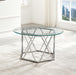 Escondido - Glass Cocktail Table - Silver – Cocktail Tables by Steve Silver Furniture at Furniture Wholesale Plus , Nashville furniture store