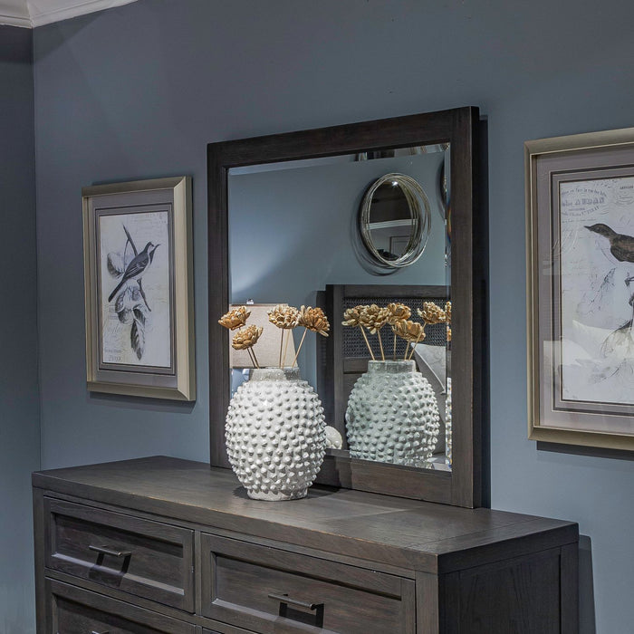 Caruso Heights - Landscape Mirror - Aged Whiskey – Mirrors by Liberty Furniture at Furniture Wholesale Plus , Nashville furniture store