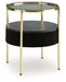 Nedman - Accent Table With Speaker - Black / Gold Finish – Accent Tables by Signature Design by Ashley® at Furniture Wholesale Plus , Nashville furniture store