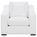 Ashlyn - Upholstered Sloped Arm Accent Chair - White - Premium Accent Chairs from CoasterElevations - Just $819! Shop now at Furniture Wholesale Plus  We are the best furniture store in Nashville, Hendersonville, Goodlettsville, Madison, Antioch, Mount Juliet, Lebanon, Gallatin, Springfield, Murfreesboro, Franklin, Brentwood